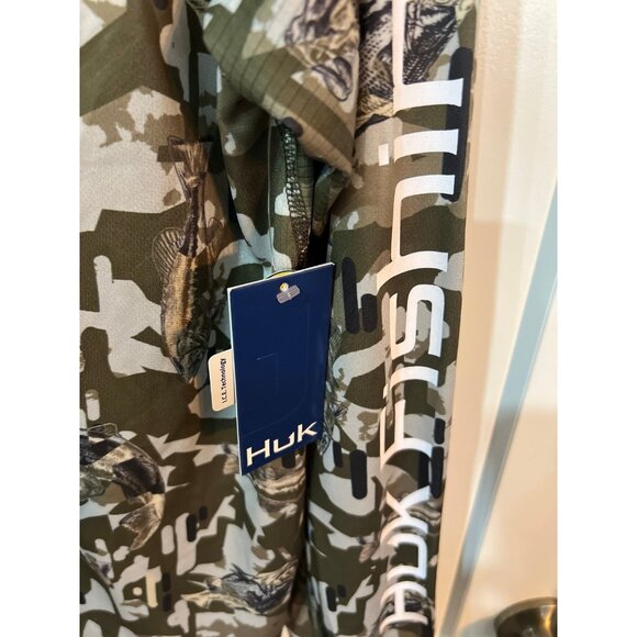 Huk Fishing Men's KC Icon Apex Vert Hoodie. - Picture 3 of 5